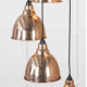 Smooth Copper Brindley Cluster Pendant Light