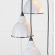 Smooth Nickel Brindley Cluster Pendant Light  in Birch