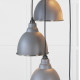 Smooth Nickel Brindley Cluster Pendant Light  in Bluff