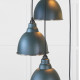 Smooth Nickel Brindley Cluster Pendant Light  in Dingle