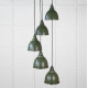 Smooth Nickel Brindley Cluster Pendant Light  in Heath