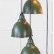 Smooth Nickel Brindley Cluster Pendant Light  in Heath