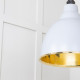 Smooth Brass Brindley Cluster Pendant Light  in Birch