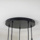 Smooth Brass Brindley Cluster Pendant Light  in Birch
