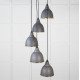 Smooth Brass Brindley Cluster Pendant Light  in Bluff