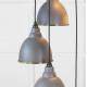 Smooth Brass Brindley Cluster Pendant Light  in Bluff