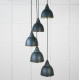 Smooth Brass Brindley Cluster Pendant Light  in Dingle