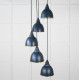 Smooth Brass Brindley Cluster Pendant Light  in Dusk
