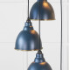 Smooth Brass Brindley Cluster Pendant Light  in Dusk
