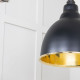 Smooth Brass Brindley Cluster Pendant Light  in Elan Black