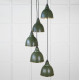 Smooth Brass Brindley Cluster Pendant Light  in Heath