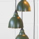 Smooth Brass Brindley Cluster Pendant Light  in Heath