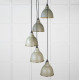 Smooth Brass Brindley Cluster Pendant Light  in Tump