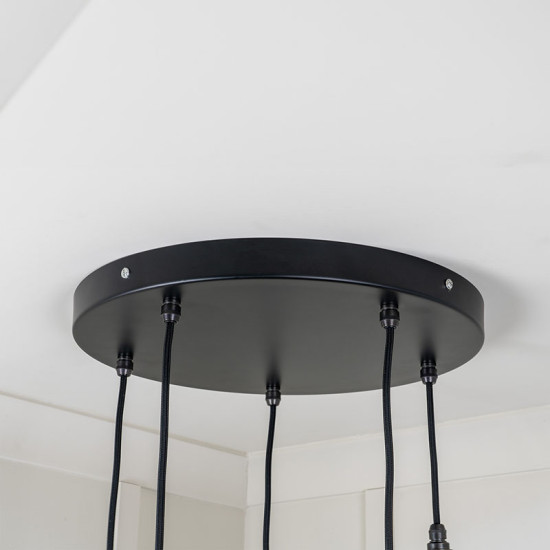Smooth Brass Brindley Cluster Pendant Light  in Upstream