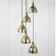 Smooth Brass Brindley Cluster Pendant Light
