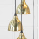 Smooth Brass Brindley Cluster Pendant Light