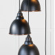 Hammered Copper Brindley Cluster Pendant Light in Elan Black