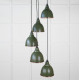 Hammered Copper Brindley Cluster Pendant Light in Heath