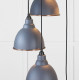 Hammered Copper Brindley Cluster Pendant Light in Slate