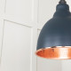 Hammered Copper Brindley Cluster Pendant Light in Soot