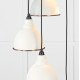 Hammered Copper Brindley Cluster Pendant Light in Teasel