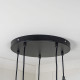 Hammered Copper Brindley Cluster Pendant Light in Tump