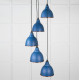 Hammered Copper Brindley Cluster Pendant Light in Upstream
