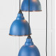 Hammered Copper Brindley Cluster Pendant Light in Upstream