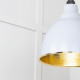 Hammered Brass Brindley Cluster Pendant Light  in Birch