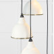 Hammered Brass Brindley Cluster Pendant Light  in Teasel