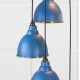 Hammered Brass Brindley Cluster Pendant Light  in Upstream