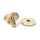 Polished Brass Brompton Centre Door Knob (Plain)