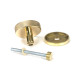 Polished Brass Brompton Centre Door Knob (Plain)