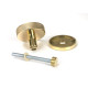 Polished Brass Brompton Centre Door Knob (Art Deco)