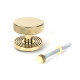 Polished Brass Brompton Centre Door Knob (Beehive)