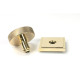 Polished Brass Brompton Centre Door Knob (Square)