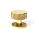Polished Brass Brompton Mortice/Rim Knob Set Knob (Beehive)