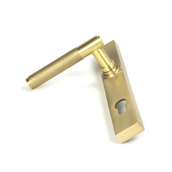 Satin Brass Brompton Slimline Lever Espag. Lock Set