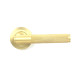 Satin Brass Brompton Lever on Rose Set (Art Deco)