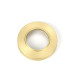 Satin Brass Brompton Lever on Rose Set (Plain) - Unsprung