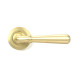 Satin Brass Newbury Lever on Rose Set (Art Deco)