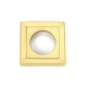 Satin Brass Newbury Lever on Rose Set (Square)