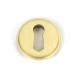 Satin Brass Round Escutcheon (Square)