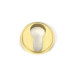 Satin Brass Round Euro Escutcheon (Square)