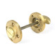 Satin Brass Round Thumbturn Set (Art Deco)