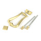 Satin Brass Slimline Art Deco Door Knocker