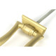Satin Brass Slimline Art Deco Door Knocker