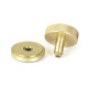 Satin Brass Brompton Centre Door Knob (Art Deco)