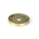 Satin Brass Brompton Centre Door Knob (Art Deco)