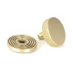 Satin Brass Brompton Centre Door Knob (Beehive)